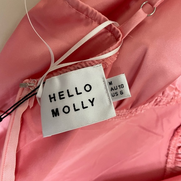 Hello Molly PARTIES IN SPRING SATIN MAXI DRESS PINK - Picture 5 of 6